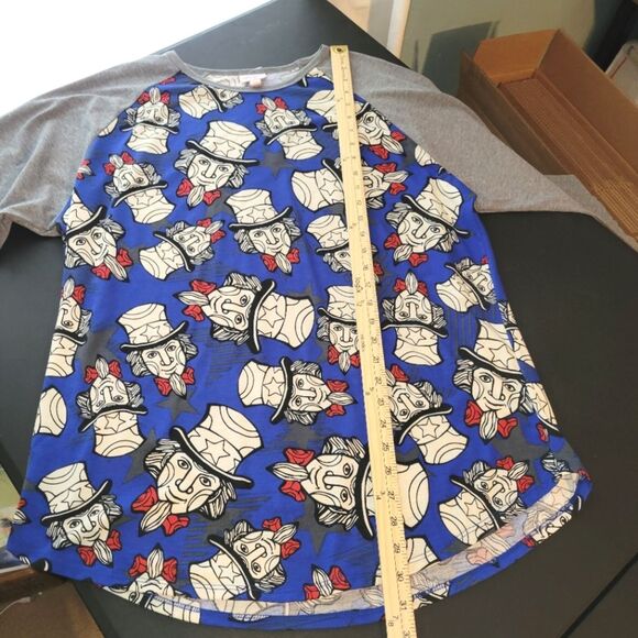 New Uncle Sam Patriotic America USA Top 3XL - Picture 6 of 9